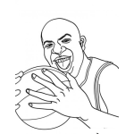 Dibujo para colorear Colorear Magic Johnson