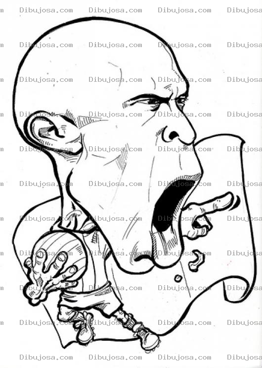 Dibujo para colorear Dibujo De Jugador De Balon Mano Con Pelota En La Mano Para Colorear