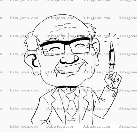 Dibujo para colorear Doctor Con Pomada Magica Para Pintar Y Colorear