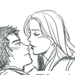 Dibujo para colorear Beso De Novios Para Colorear