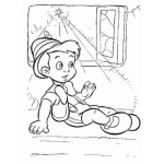 Dibujo para colorear Dibujo de Pinocho convertido en ni o