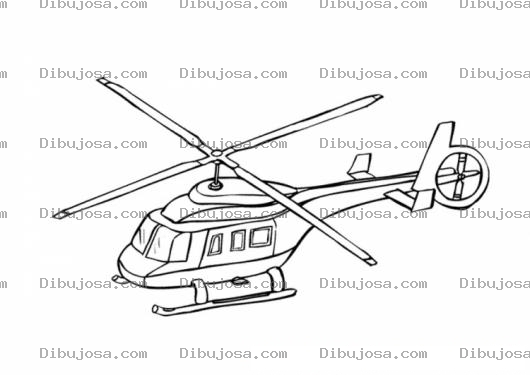 Dibujo para colorear Colorear Helicoptero