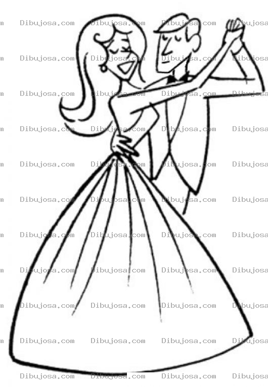 Dibujo para colorear Baile De Graduacion Para Pintar Y Colorear