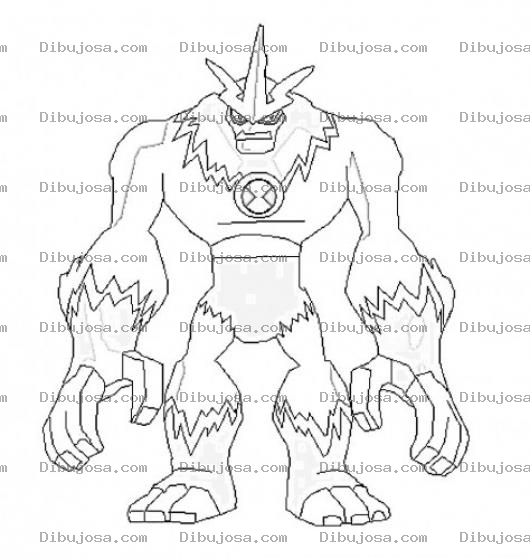 Dibujo para colorear Colorear Moustruo De Tres Cachos Para Pintar
