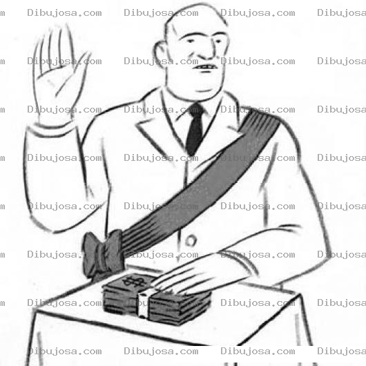 Dibujo para colorear Juramento De Un Presidente Para Pintar Y Colorear Juramento Anti Corrupcion