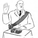 Dibujo para colorear Juramento De Un Presidente Para Pintar Y Colorear Juramento Anti Corrupcion
