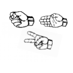 Dibujo para colorear Piedrapapelotijera Dibujo De Piedra Papel O Tijera Para Colorear