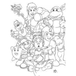 Dibujo para colorear Personajes De Videojuegos Para Colorear Heroes De Juegos Clasicos
