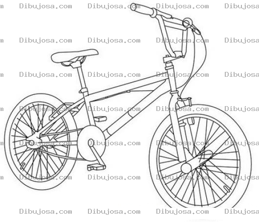 Dibujo para colorear Dibujo De Una Bicicleta Montanesa Para Pintar Y Colorear Bici Shimano Trek Murray Bmx Chimano Chimamano