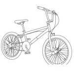 Dibujo para colorear Dibujo De Una Bicicleta Montanesa Para Pintar Y Colorear Bici Shimano Trek Murray Bmx Chimano Chimamano