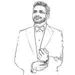 Dibujo para colorear George Clooney Coloring Page