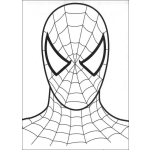 Dibujo para colorear Colorear mascara del hombre ara a