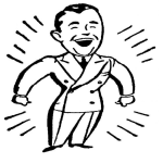 Dibujo para colorear Colorear Hombre Firme Reluciente Limpio Y Bien Planchado