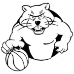 Dibujo para colorear Pantera Basquetbolista Dibujo De Una Pantera Con Pelota De Basquetbol Para Colorear