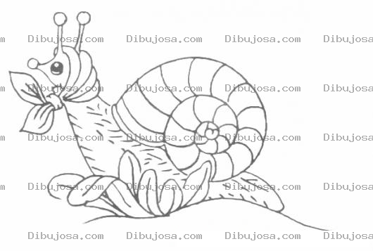 Dibujo para colorear Caracola Dibujo De Una Mujer Caracolita Para Pintar Y Colorear Mama Caracol