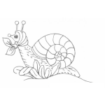 Dibujo para colorear Caracola Dibujo De Una Mujer Caracolita Para Pintar Y Colorear Mama Caracol