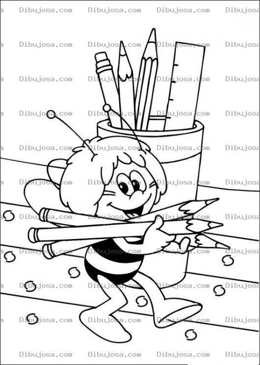 Dibujo para colorear Colorear Abejita Maya