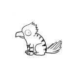 Dibujo para colorear Gatoperico Dibujo De Gato Con Cabeza De Loro Para Pintar Y Colorear Pericogato Gatoloro Lorogato