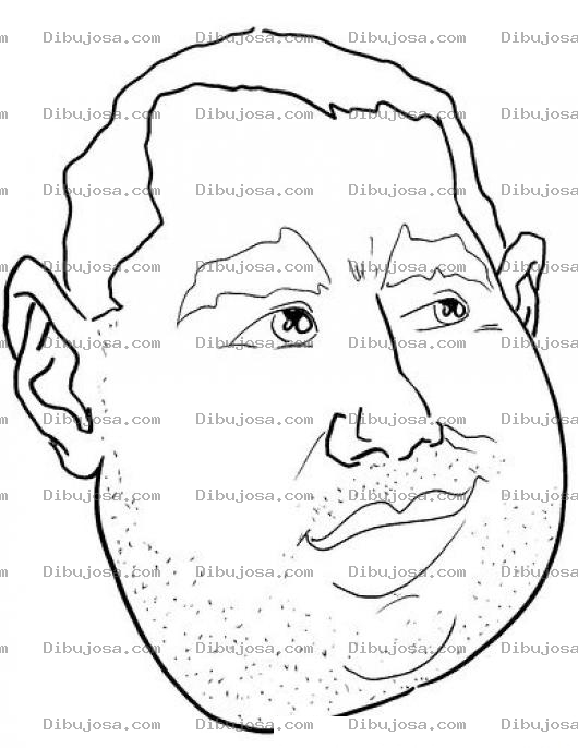 Dibujo para colorear Papadota Dibujo De Hombre Con Papada Para Pintar Y Colorear Papada Grande o gueguecho