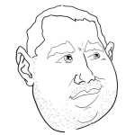 Dibujo para colorear Papadota Dibujo De Hombre Con Papada Para Pintar Y Colorear Papada Grande o gueguecho