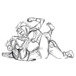 Dibujo para colorear Dibujo De Una Pelea Callejera Para Pintar Y Colorear