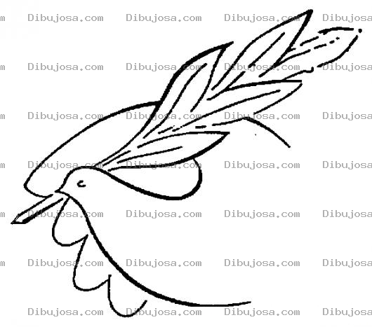 Dibujo para colorear La Firma De La Paz Dibujo De Una Paloma Firmando La Paz Para Pintar Y Colorear Firmadelapaz