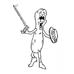 Dibujo para colorear Mister Manias Para Pintar Y Colorear Al Senor Peanuts O Mrpeanuts