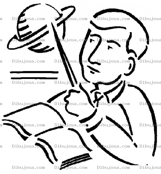 Dibujo para colorear Dibujo De Un Profesor De Astronomia Para Pintar Y Colorear Catedra De Los Planetas