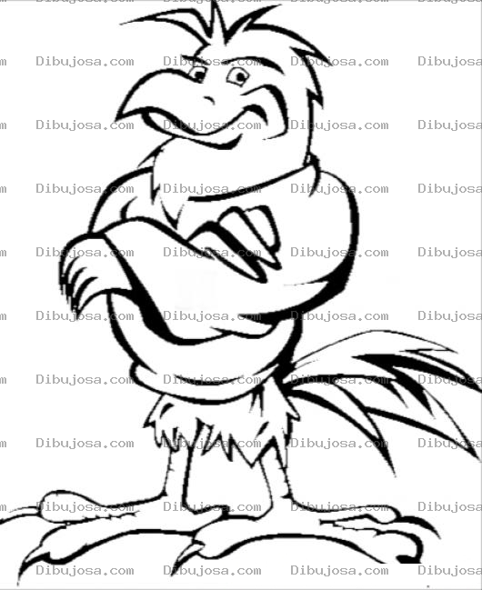 Dibujo para colorear Dibujo De Gavilan Con Sueter Para Pintar Y Colorear
