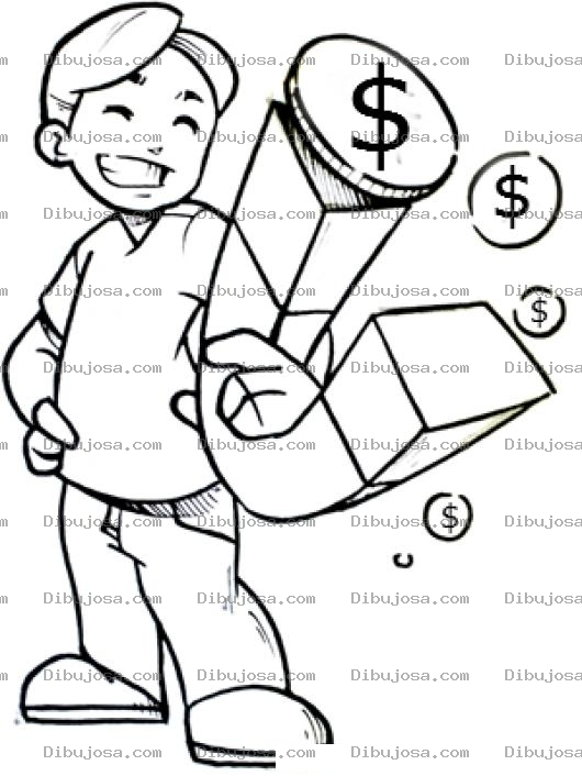 Dibujo para colorear Imandedinero Dibujo De Un Iman De Dinero Para Pintar Y Colorear Como Atraer Dinero Facil Imandinero