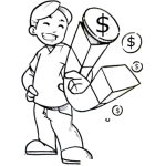 Dibujo para colorear Imandedinero Dibujo De Un Iman De Dinero Para Pintar Y Colorear Como Atraer Dinero Facil Imandinero