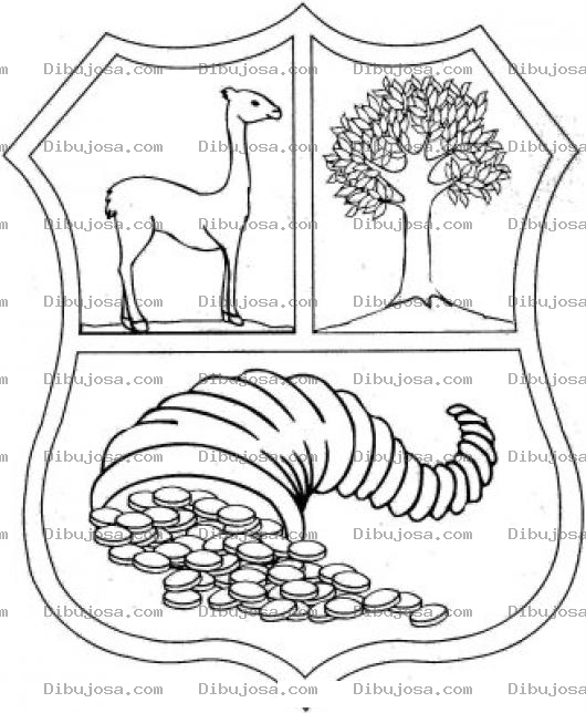 Dibujo para colorear Escudoperuano Dibujo Del Escudo Peruano Para Pintar Y Colorear Escudo Nacional De Peru