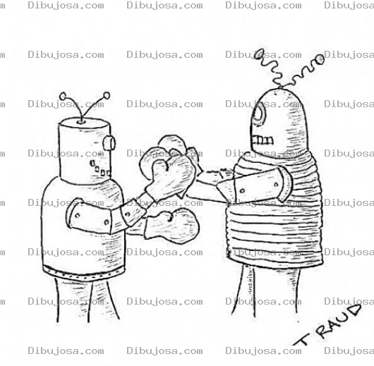 Dibujo para colorear Pelea De Robots Para Pintar Y Colorear Peleaderobots Robots Luchadores