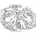Dibujo para colorear Fiambrefiambre Ibujo De Un Fiambre De Guatemala Para Pintar Y Colorear Fianbre Del Dia De Los Muertos Fiambrefiambre De Embutidos Huevo Remolacha Verduras Carnes Y Lechuga