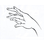 Dibujo para colorear 7dedos Dibujo De Una Mano Con 7 Dedos Para Pintar Y Colorear Mano Deforme Con Siete Dedos