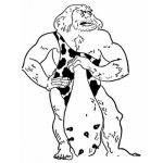 Dibujo para colorear Cavernicola Robusto Para Pintar Y Colorear
