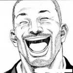 Dibujo para colorear Moreno Feliz Dibujo De Negro Riendose A Carcajadas Para Pintar Y Colorear Negrito Contento