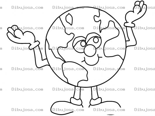 Dibujo para colorear El Mundo No Sabe Que Hacer Dibujo Del Planeta Tierra Con Ls Manos Arriba Para Pintar Y Colorear Un Mundo Desesperado