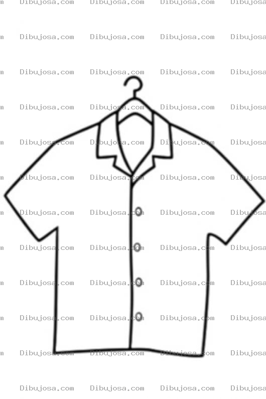 Dibujo para colorear Colorear Camisa De Mangas Cortas