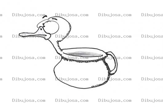 Dibujo para colorear Basinica De Pato Para Pintar Y Colorear Vasinica De Patito
