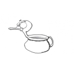 Dibujo para colorear Basinica De Pato Para Pintar Y Colorear Vasinica De Patito
