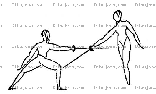 Dibujo para colorear Colorear Esgrima