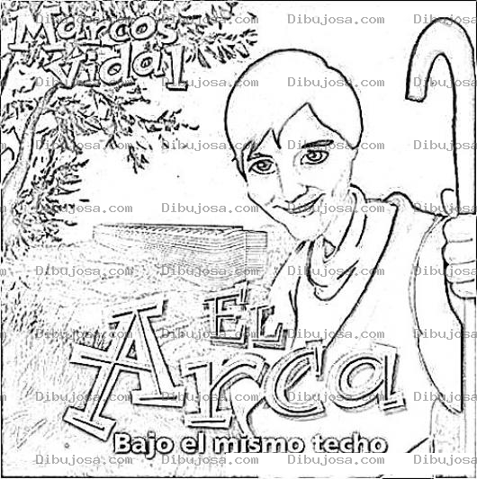 Dibujo para colorear Dibujo De Marcos Vidal Y El Arca Para Pintar Y Colorear Portada Del Disco De Marcosvidal