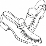 Dibujo para colorear Colorear Mocasines de Hombre