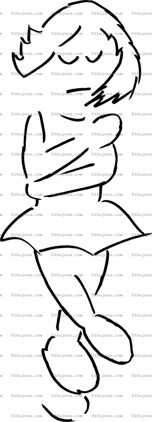Dibujo para colorear Dibujo De Bailarina Girando Para Pintar Y Colorear