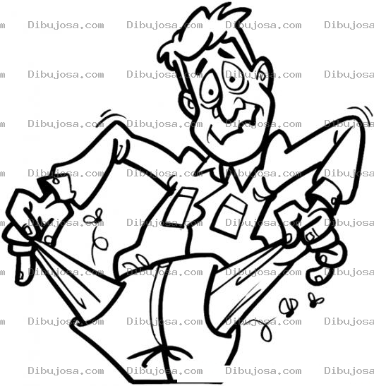 Dibujo para colorear Ya Me Canse De Ser Pobre Dibujo Para Colorear A Un Hombre Sin Dinero Solo Le Salen Moscas De Los Bolsillo
