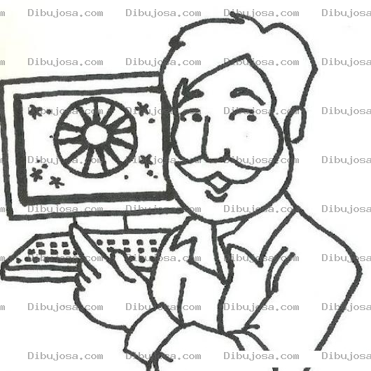 Dibujo para colorear Dibujo De Astrologo Para Pintar Y Colorear