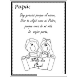 Dibujo para colorear Tarjeta Para Papa Gratis