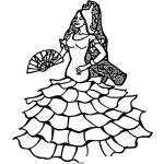Dibujo para colorear Dibujo De Juana La Cubana Para Colorear