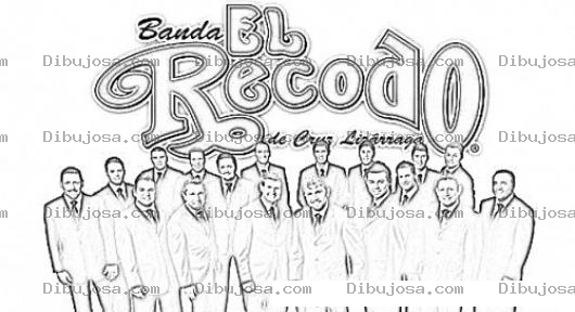 Dibujo para colorear Bandaelrecodo Dibujo De La Banda El Redoco De Mexico Para Pintar Y Colorear